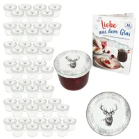 Mambocat 50er Set Sturzglas 230ml Einmachglas + Twist-Off-Deckel TO82