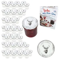 Mambocat 50er Set Sturzglas 350ml Einmachglas + TO-Deckel 82