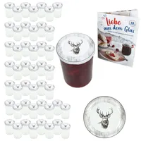 Mambocat 50er Set Sturzglas 435ml Einmachglas + TO-Deckel 82