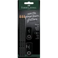 Faber-Castell 217086 - Bleistifte Set Sleeve, mit Spitzer, Radiergummi