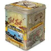 Nostalgic-Art Teedose VW Bulli Let's Get Lost - Braun