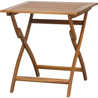Siena Garden Klapptisch Quadratisch Natur 70 cm x 70