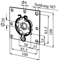 SOMFY Antriebslager 9015143