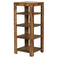 KADIMA DESIGN Bücherregal: Mehrzweck-Stauraum, Sheesham, handgefertigt, pflegeleicht. 44x44x105 cm,