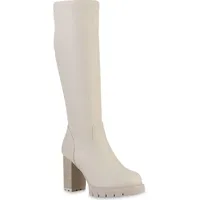 VAN HILL Klassische Stiefel in Beige