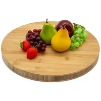 Spetebo Bambus Schneidebrett rund massiv ⌀ 40 cm -