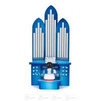 Großhandel Dregeno Engel an der Orgel sitzend, blaue Flügel