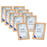 Levandeo Bilderrahmen Eiche modern 10x15 cm 10er Set