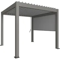 Biohort Sonnenschutzrollo für Pergola für 3 m quarzgrau-metallic