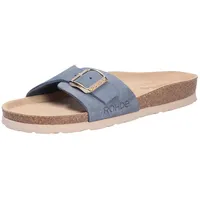 ROHDE Damen, Pantolette Leder Tieffußbett Schnalle Alba 5589, Größe:42