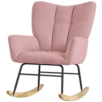 ML-Design Schaukelsessel mit verstellbarer Rückenlehne Polyester 70 x 90