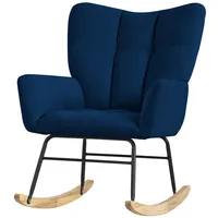 ML-Design Schaukelsessel Dunkelblau Polyester 88 x 95 x 69