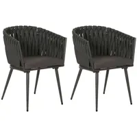 Mendler HWC-N38 Aluminium-Gartenstuhl 61 x 61 x 82 cm