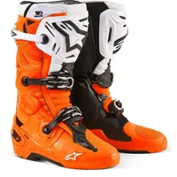 Alpinestars Tech 10 Enduro Stiefel - Neon-Orange/Schwarz/Weiß / 12