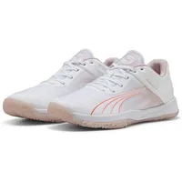 Puma Accelerate Turbo Hallenschuhe Damen 01 white/glowing red/rose quartz/alpine