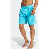 Adidas 3-Streifen 8-Inch Badeshorts Lucid Cyan / White S
