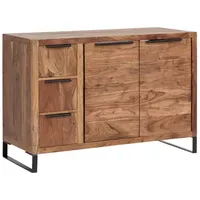 Woodkings massivum Waschtisch Sydney Akazienholz, Badunterschrank Massivholz (1-St) braun