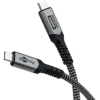 Goobay USB-C Kabel 74210 USB4 240W 1m 40Gbit/s Textilmantel