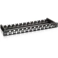 Equip Leeres Cat-patchpanel 6a 24 Ports - Black