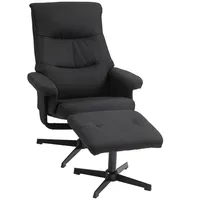 Homcom Relaxsessel Schwarz Kunststoff, 81x102x74 cm, Wohnzimmer, Sessel, Relaxsessel