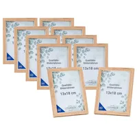 Levandeo Bilderrahmen Eiche modern 13x18 cm 10er Set