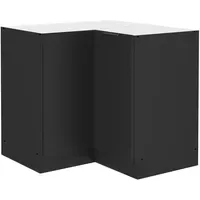 Küchen-Preisbombe Eckunterschrank 90 x 90 cm Schwarz