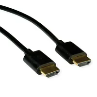 Roline HDMI High Speed Kabel mit Ethernet, Slim, ST-ST,
