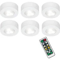 Briloner LED Schranklicht Tastschalter Fernbedienung Dimmbar W weiß Kunststoff