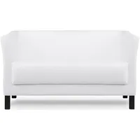 Konsimo Especto Modernes Sofa 2 Sitzer, aus Kunstleder, weiß