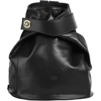 Piké Cityrucksack echt Leder, Made in schwarz | Schwarz