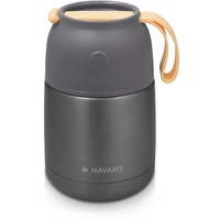 Navaris 450ml Edelstahl Thermobehälter für Essen Warmhaltebox Behälter Isolierbehälter