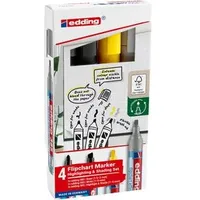 Edding 385/380/383 Flipchart-Marker farbsortiert 1,0 - 5,0 mm, 4
