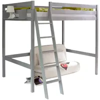 TICAA Hochbett Matthias 140 x 200 cm Kiefer hellgrau
