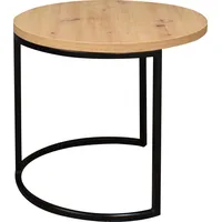 Roller Couchtisch - Asteiche - schwarz - Ø 60