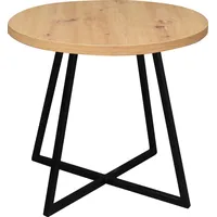 Roller Couchtisch - Asteiche - schwarz - Ø 60