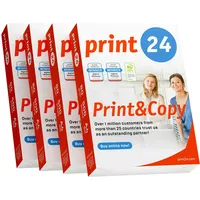 Print24 Druckerpapier Kopierpapier 2000 Blatt A4 80g Premium Hochweiß