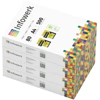 Infowerk Druckerpapier Kopierpapier 2000 Blatt 4 x 500 A4