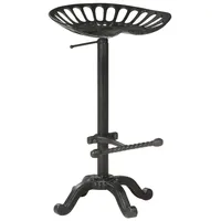 VidaXL Barhocker Schwarz Gusseisen