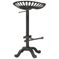 VidaXL Barhocker Schwarz Gusseisen