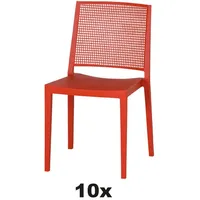 Siena Garden Gartensessel-Set Urban Lights, Rot, Kunststoff, 46x80x56 cm,