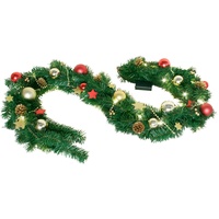Harms Import LED Weihnachts Tannen Girlande Deko Flur Lichter