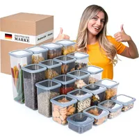 Astor24 PREMIUM Vorratsdosen mit Deckel Frischhaltedose Aufbewahrungsbox Luftdicht 20er