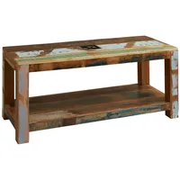 MASSIVMOEBEL24.DE Couchtisch Altholz 110x45x50 mehrfarbig lackiert NATURE OF SPIRIT