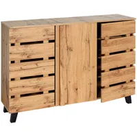 Mendler Sideboard HWC-M46, Kommode Schrank Anrichte, 3 Türen 8