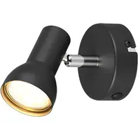 Trio Reality Deckenstrahler 1er Spot Cantar schwarz matt GU10