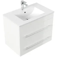 Posseik Badmöbel Artemis 750 weiss hochglanz