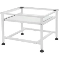 ML-Design Waschmaschinen-Untergestell ausziehbarer Ablage, Weiß, 62,5x53,5x45 cm,