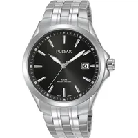 PULSAR Quarz Herren-Uhr Edelstahl mit Metallband PS9625X1