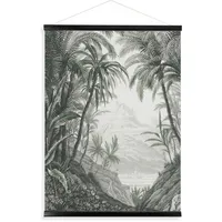 Art for the home Luxus Kakemono Leinen Wandposter Jungle