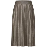 STREET ONE Damen A361633 Schimmernder Plissée-Rock, Sparkling Beige, 40W